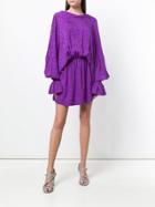 Zadig & Voltaire Jacquard Draped Dress - Pink & Purple