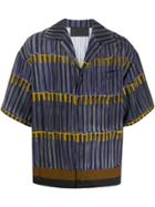 Prada Faded Stripe Print Shirt - Blue
