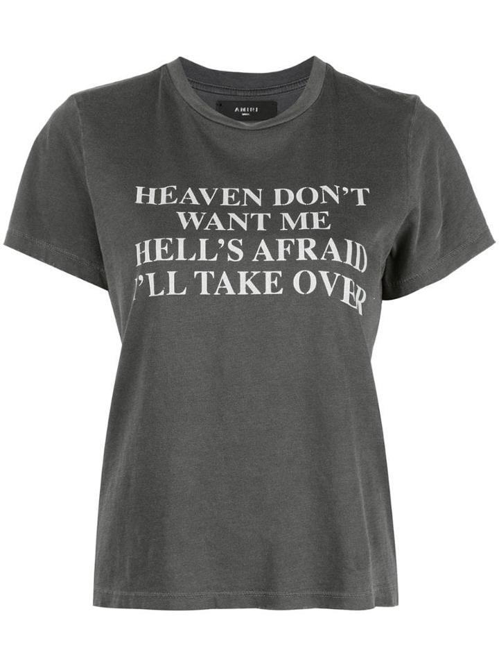 Amiri Slogan T-shirt - Grey