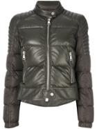 Moncler - Clematic Jacket - Women - Lamb Skin/polyamide/goose Down - 2, Green, Lamb Skin/polyamide/goose Down