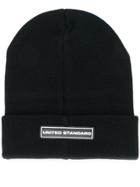 United Standard Logo Patch Beanie Hat - Black