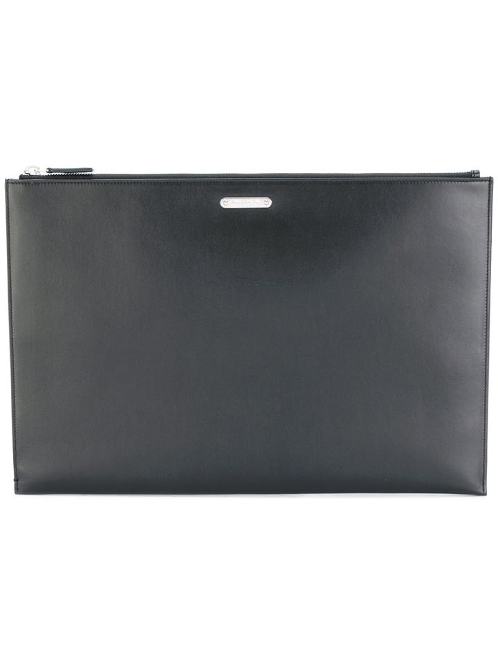 Saint Laurent - Id Tablet Holder - Men - Calf Leather - One Size, Black, Calf Leather