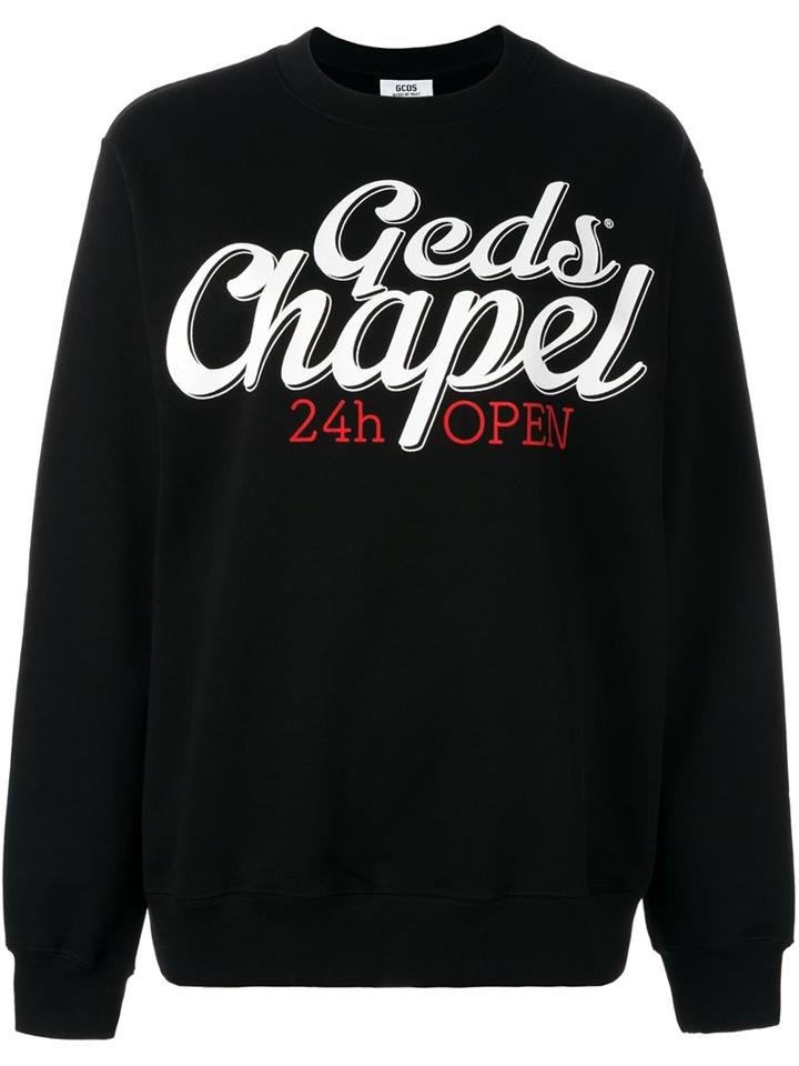 Gcds 'geds Chapel' Sweatshirt, Women's, Size: Xl, Black, Cotton