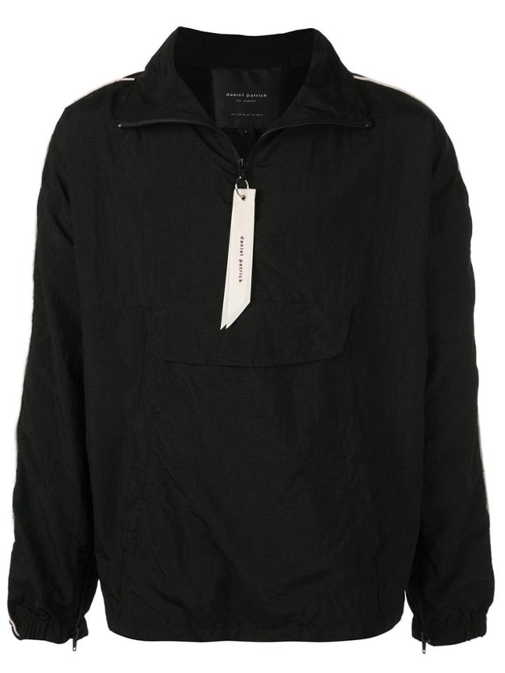 Daniel Patrick Pullover Anorak Track Jacket - Black