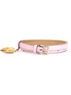 Dolce & Gabbana 'sacred Heart' Belt, Women's, Size: 85, Pink/purple, Calf Leather