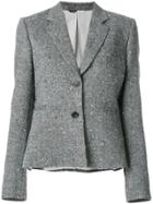 Ps By Paul Smith Fitted Embroidered Blazer - Grey