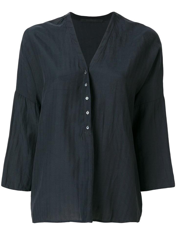 Elsa Esturgie Tomer V-neck Blouse - Blue