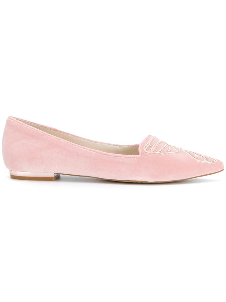 Sophia Webster Bibi Butterfly Ballerina Shoes - Pink & Purple