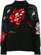 Ermanno Scervino Rose Knitted Jumper - Black
