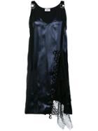 Aviù Metallic Lace-insert Dress - Blue