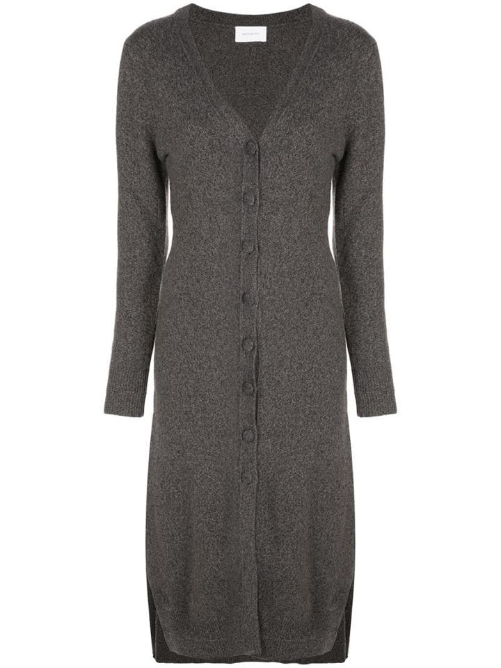 Alexandra Golovanoff V-neck Knit Dress - Grey