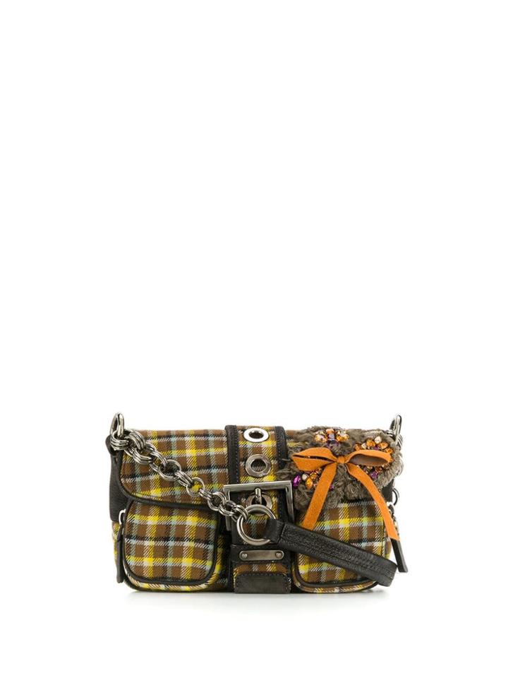 Prada Pre-owned '1990s Checked Bag - Brown