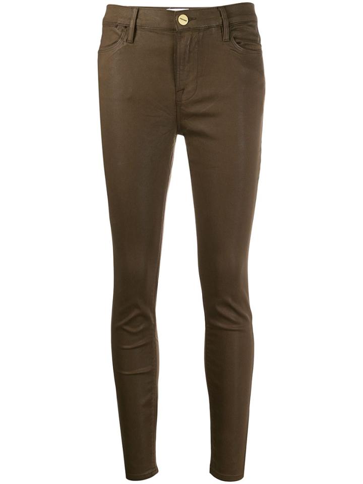 Frame Le High Skinny Jeans - Green