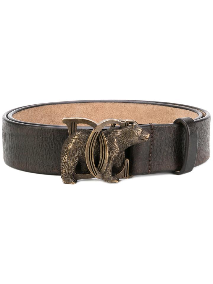Dsquared2 Bear Buckle Belt - Brown