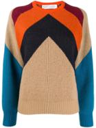 Victoria Victoria Beckham Contrast-panel Sweater - Neutrals