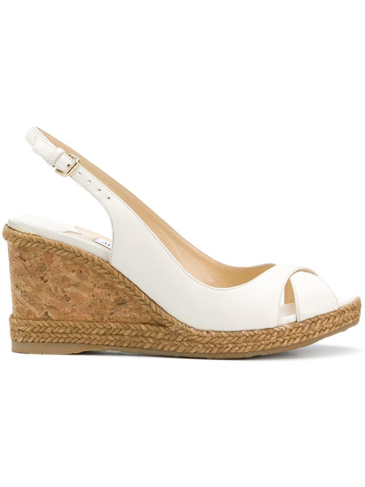 Jimmy Choo Amely 80 Sandals - White