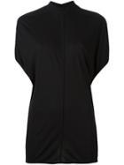 Rick Owens Lilies Raised Central Trim T-shirt, Women's, Size: 44, Black, Viscose/cotton/polyamide