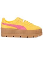 Fenty X Puma Suede Cleated Creeper Sneakers - Yellow & Orange