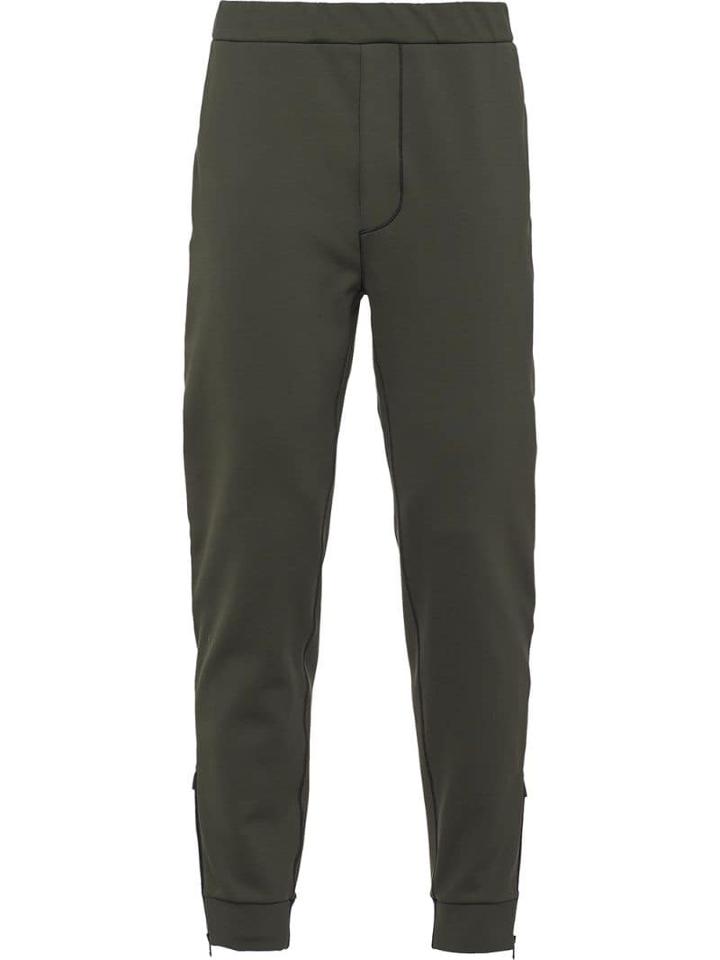 Prada Punto Stoffa Track Trousers - Green