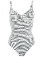 Lygia & Nanny Roberta Jacquard Swimsuit - Grey
