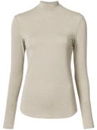 Nomia High Neck Blouse - Brown