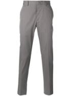 Lanvin Stripe Tailored Trousers, Men's, Size: 46, Grey, Cotton