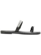 Ermanno Scervino Embellished Strap Sandals - Black