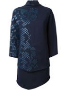Jay Ahr Embellished Cape Dress