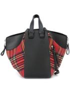Loewe - 'hammock' Tartan Bag - Women - Leather/wool - One Size, Black, Leather/wool