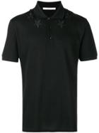 Givenchy Star Patchwork Polo Shirt - Black