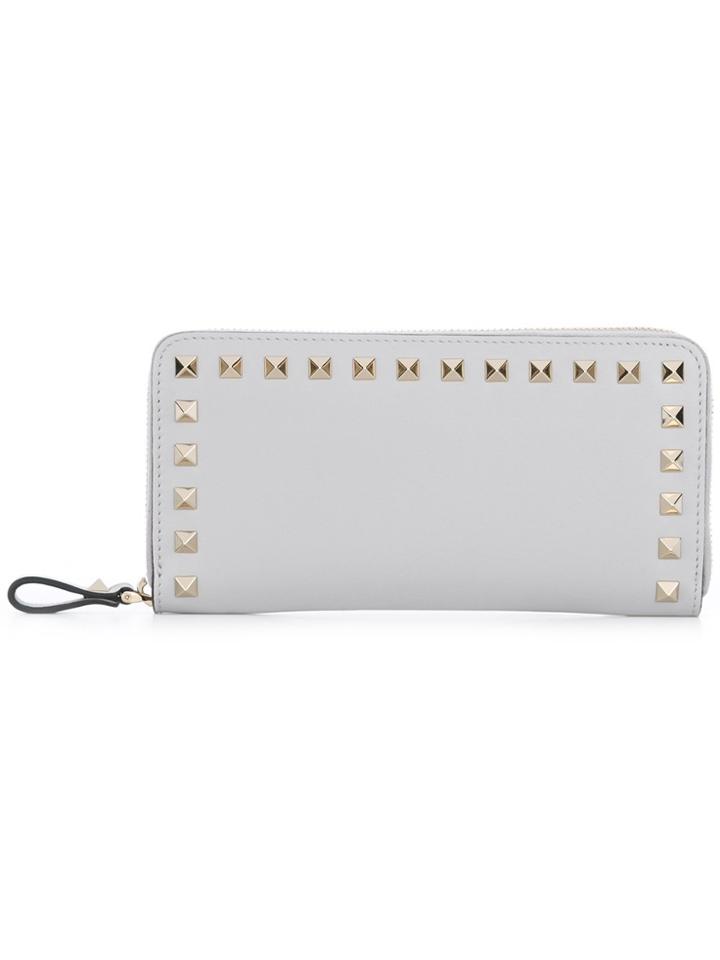 Valentino Valentino Garavani 'rockstud' Wallet - Grey