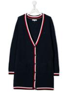 Tommy Hilfiger Junior Longline Knitted Cardigan - Blue