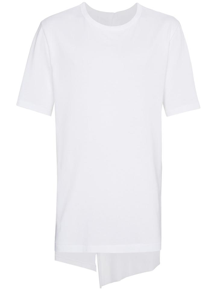 Bed J.w. Ford Asymmetric Back Button T-shirt - White