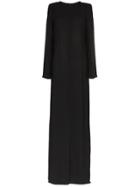 Ann Demeulemeester Annd Ls Drs Maxi Fttd W Vlm Slvs - Black