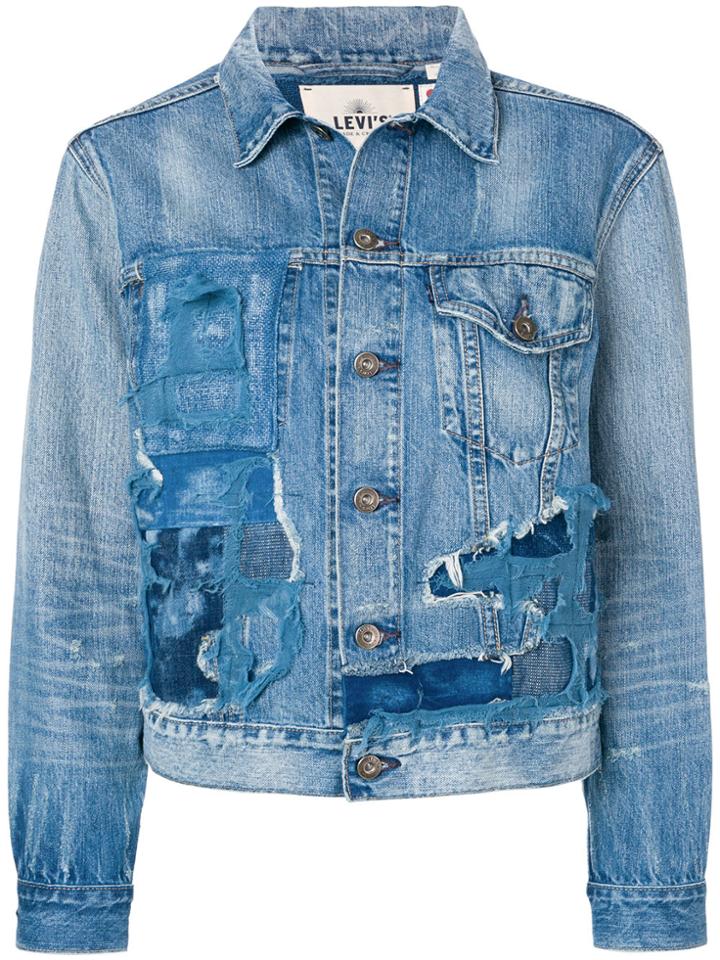 Levi's: Made & Crafted Distressed Patch Jacket - Blue