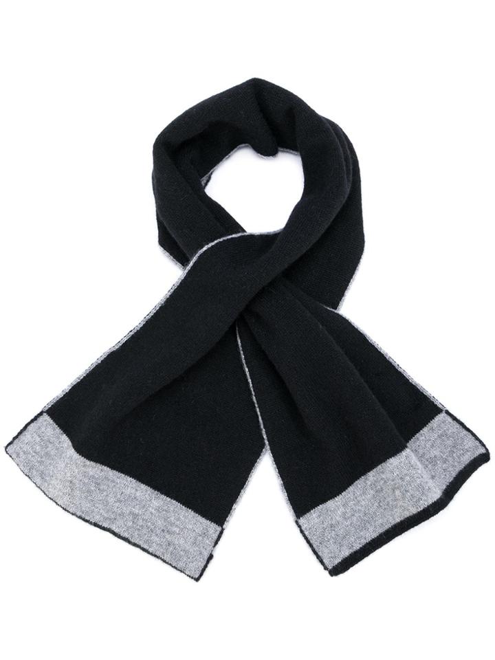 Dell'oglio Cashmere Loop-hole Scarf - Black