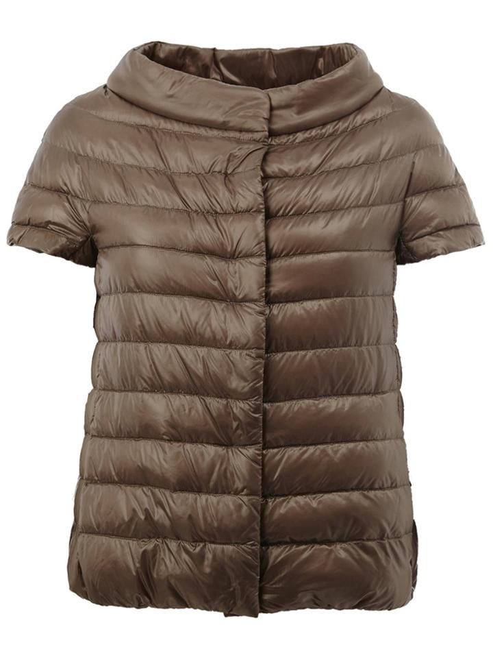 Herno Wide Collar Puffer Jacket - Nude & Neutrals