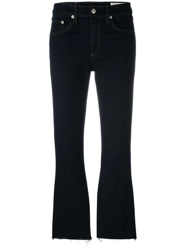 Rag & Bone - Cropped Flared Jeans - Women - Cotton/polyester/spandex/elastane - 26, Blue, Cotton/polyester/spandex/elastane