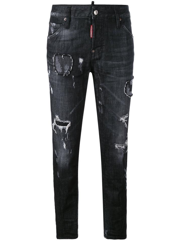 Dsquared2 Distressed Skinny Jeans - Grey