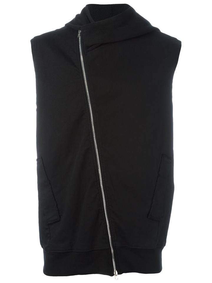 Lost & Found Rooms Sleeveless Hoodie, Men's, Size: Large, Black, Cotton/spandex/elastane