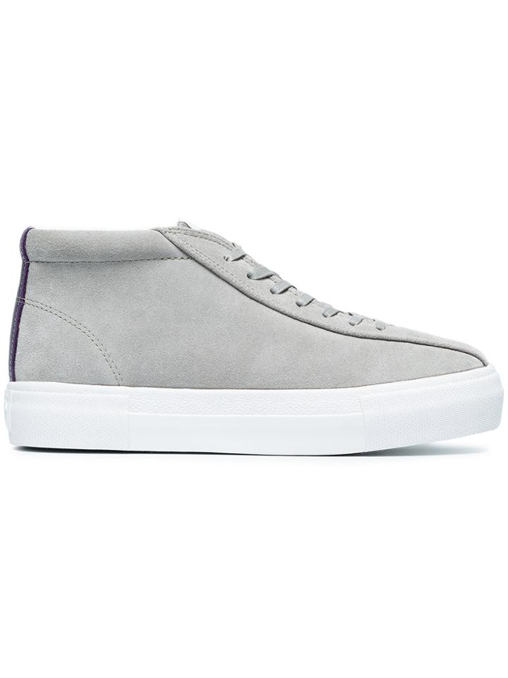 Eytys Mother Mid-top Suede Sneakers - Grey