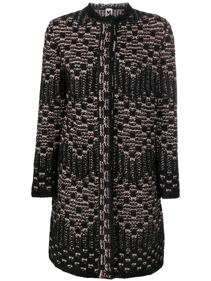 M Missoni Patterned Cardi-coat - Black