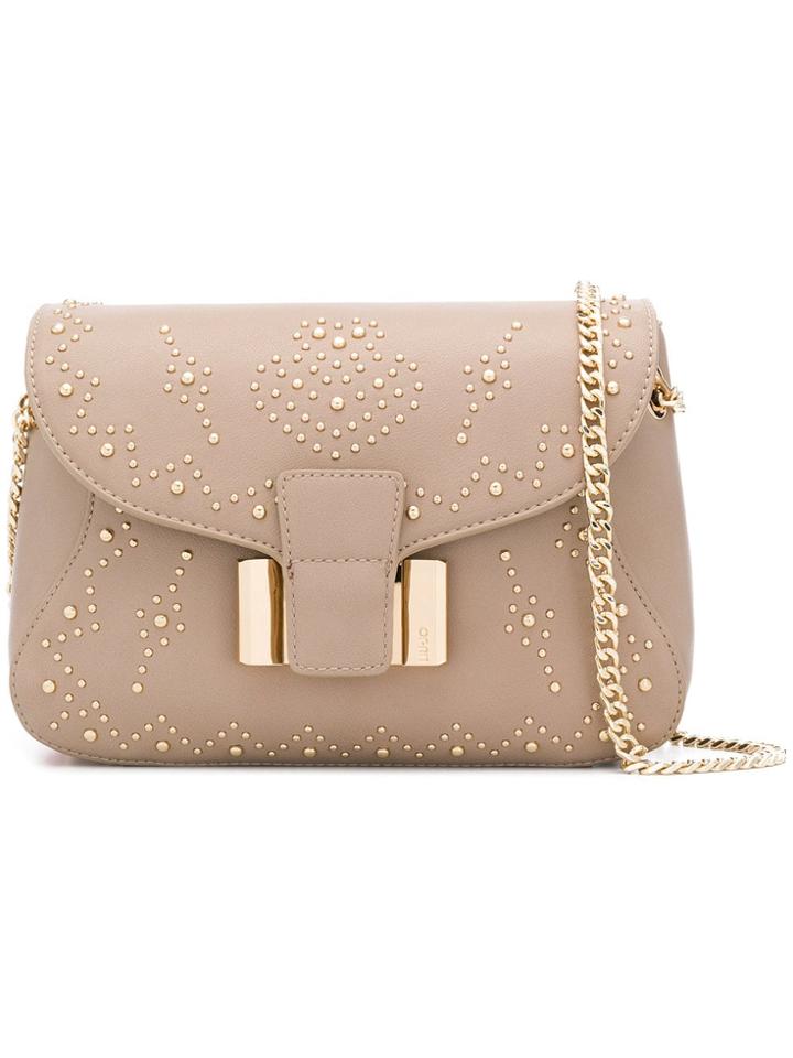 Liu Jo Ticinese Studded Shoulder Bag - Nude & Neutrals
