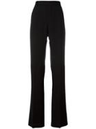 Rick Owens High Waisted Trousers, Women's, Size: 44, Black, Viscose/virgin Wool/cupro