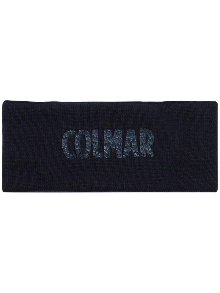 Colmar Sequinned Logo Knit Headband - Blue