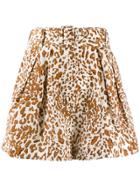 Zimmermann Leopard Print Shorts - Brown