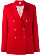 Max Mara Classic Blazer, Women's, Size: 38, Red, Spandex/elastane/mohair/virgin Wool/viscose