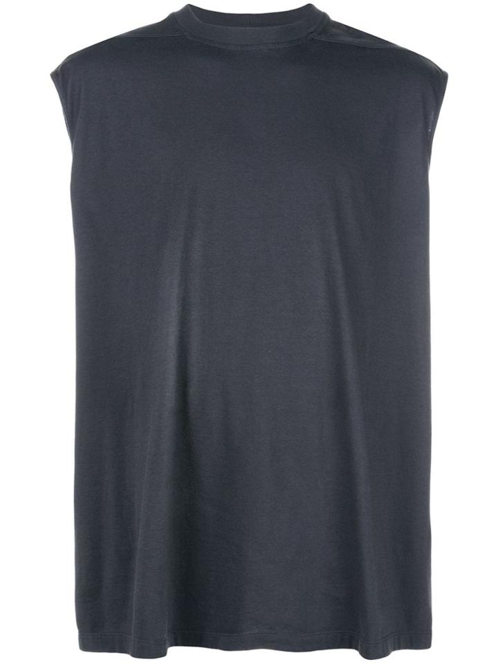 Rick Owens Woven Tarp T-shirt - Grey