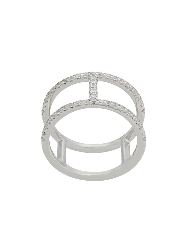 Apm Geometrical Design Ring - Metallic