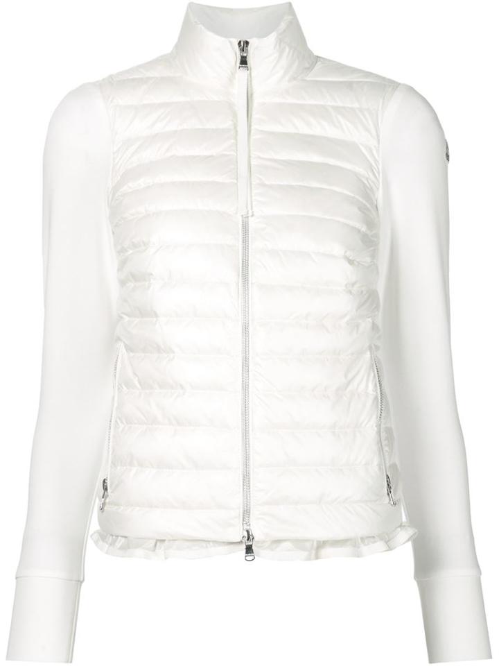 Moncler Padded Front Jacket, Women's, Size: Xs, White, Polyamide/spandex/elastane/viscose
